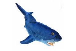 Мягкая игрушка Акула, синяя, 114 см