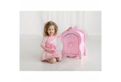 Гардеробный кукольный шкаф, цвет: розовое облако