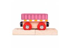 Деревянная игрушка Розовый вагон