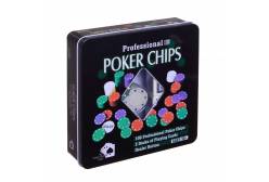 Игра настольная Покер, 100 фишек, 2 колоды карт, 20х20х5 см