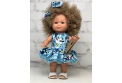 Кукла Бетти, в голубом платье, с кудрявыми волосами, 30 см