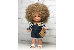 Кукла Бетти, в комбинезоне, с кудрявыми волосами, 30 см