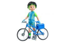 Кукла Кармело велосипедист, 32 см