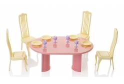 Столовая Маленькая принцесса, лимонные стулья