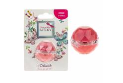 Глазурь для губ Lukky 2 в 1 Даймонд, с ароматом конфет, цвет: ярко-розовый, красно-розовый, 10 г