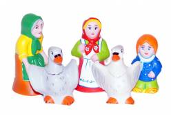 Набор резиновых игрушек Гуси-лебеди